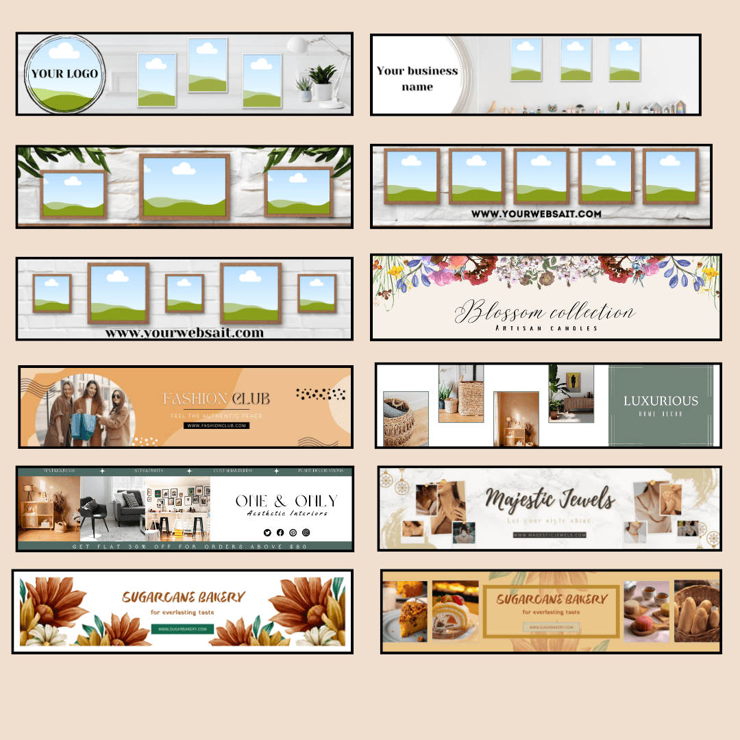 Etsy Banner Templates with PLR/MRR