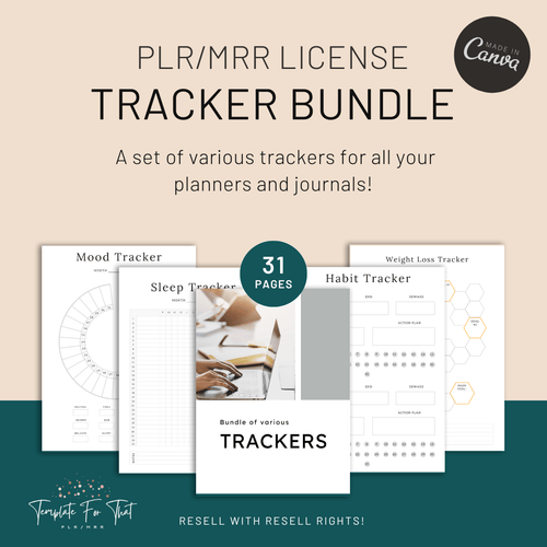 Printable Trackers with Master Resell Rights 