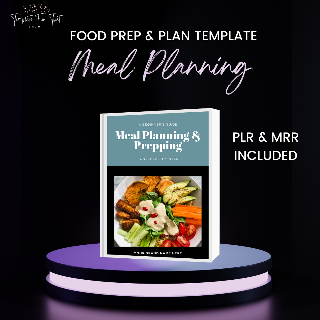 Meal Planning & Prep Template with PLR & MRR