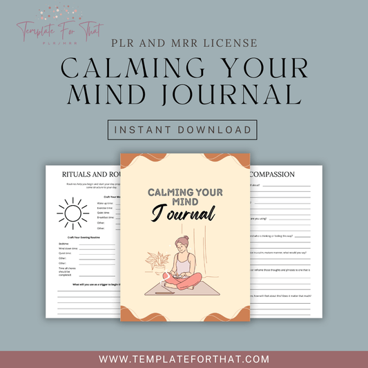 MRR Printables Journal about calming your mind 