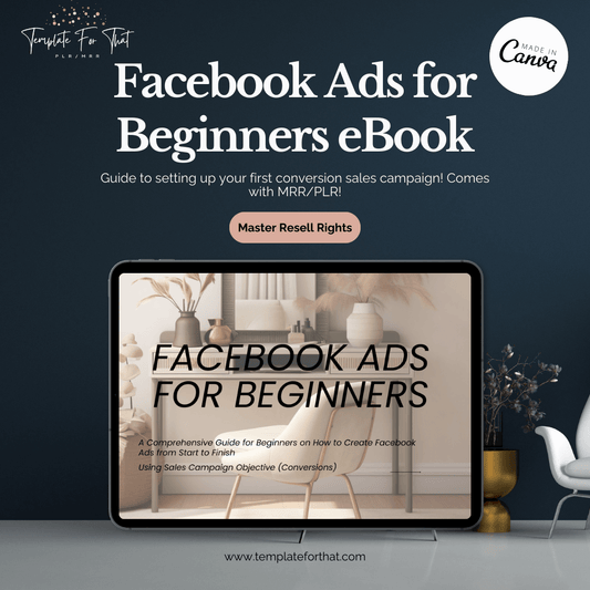 Facebook Ads for Beginners eBook with PLR/MRR 