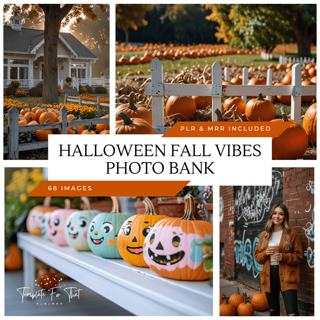 Halloween themed AI images with PLR & MRR