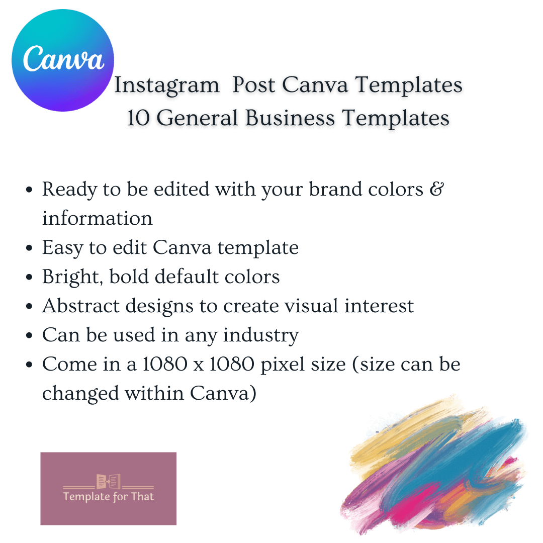 Business Instagram Templates with MRR