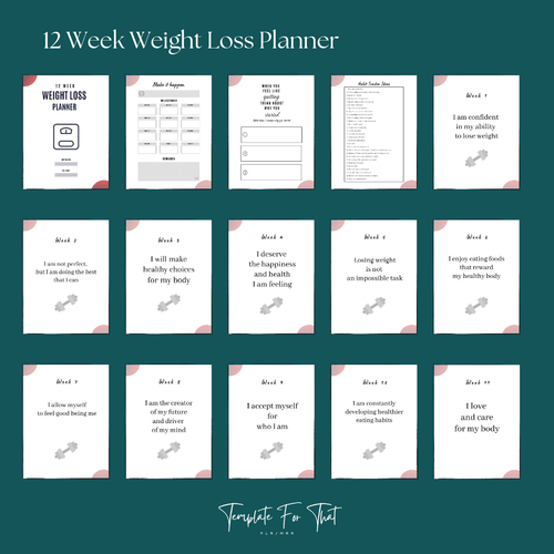 PLR Printable Fitness Planner 