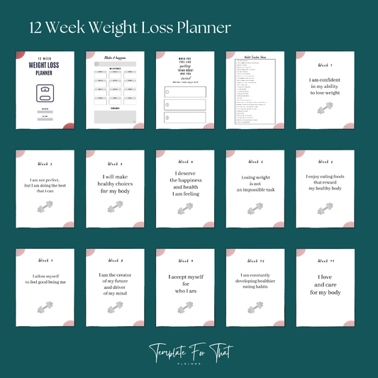 PLR Printable Fitness Planner 