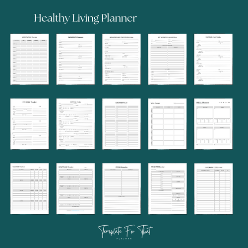 PLR Printable Fitness Planner 