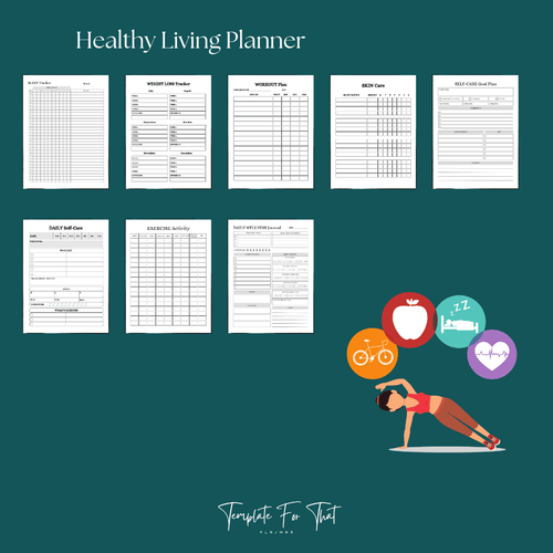 PLR Printable Fitness Planner 