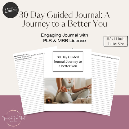 PLR Printable Guided Journal 
