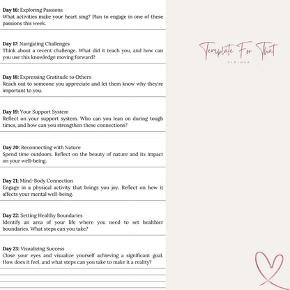 PLR Printable Guided Journal 
