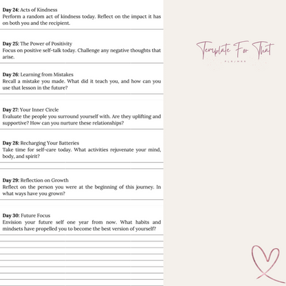 PLR Printable Guided Journal 