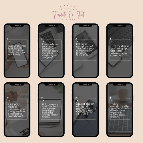 Reel Cover Canva Template with PLR 