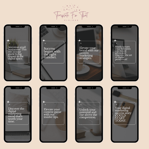 Reel Cover Canva Template with PLR 