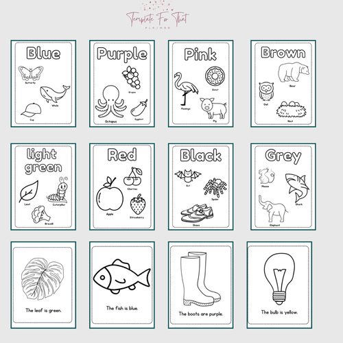 Printable coloring books with MRR/PLR