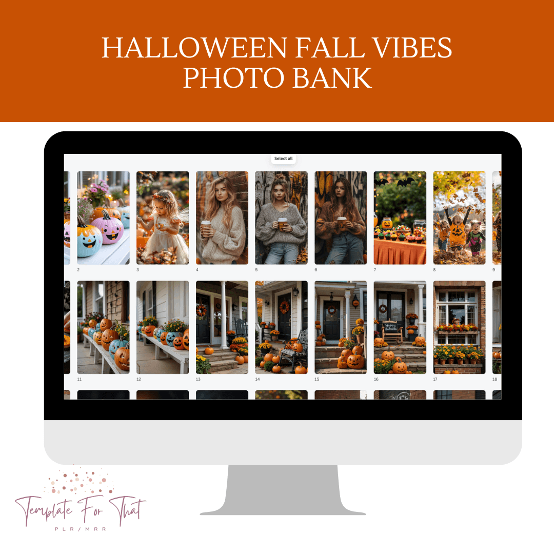 Halloween themed AI images with PLR & MRR