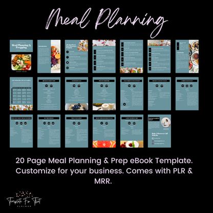 Meal Planning & Prep Template with PLR & MRR