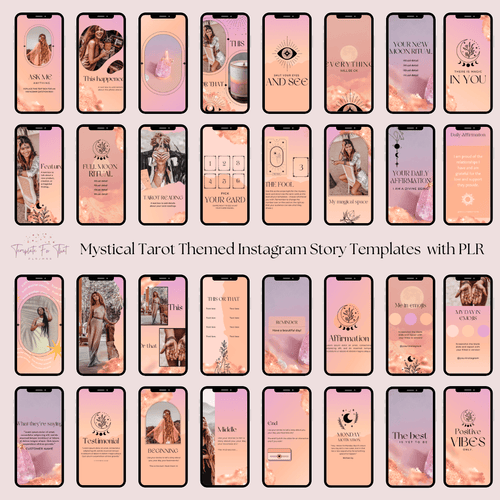Tarot Themed Story Templates with PLR 