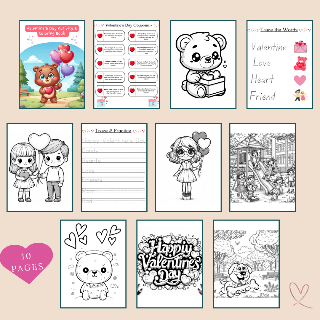 Valentine's Day Activity Book with MRR