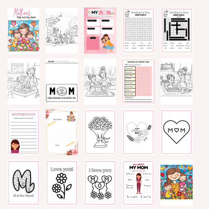 Mother's Day Printable activity book with PLR 