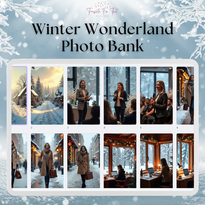 Winter Wonderland Photo Bank with PLR & MRR