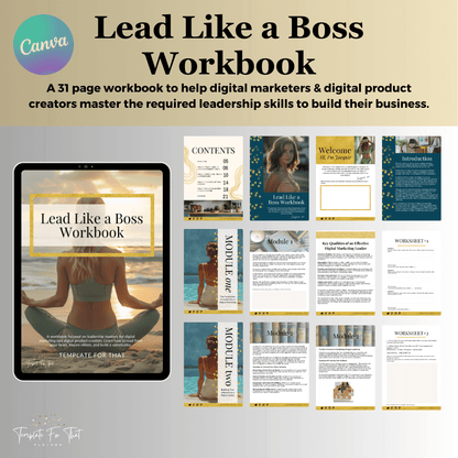 Lead Like A Boss Workbook with PLR/MRR