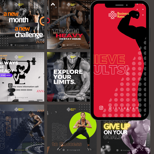PLR/MRR Fitness Canva Templates