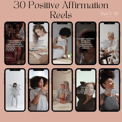 Positive Affirmation Instagram Reels, Done For You, with PLR/MRR