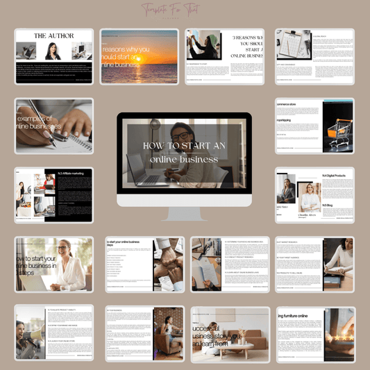 PLR/MRR eBook How to Start Online Business Example Pages 