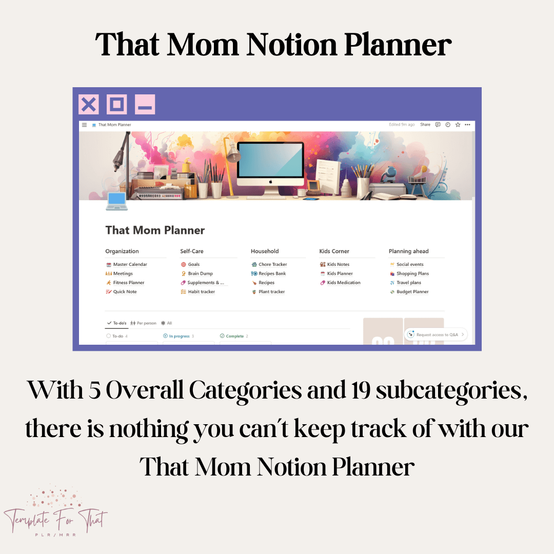 That Mom Notion Planner with MRR & PLR 