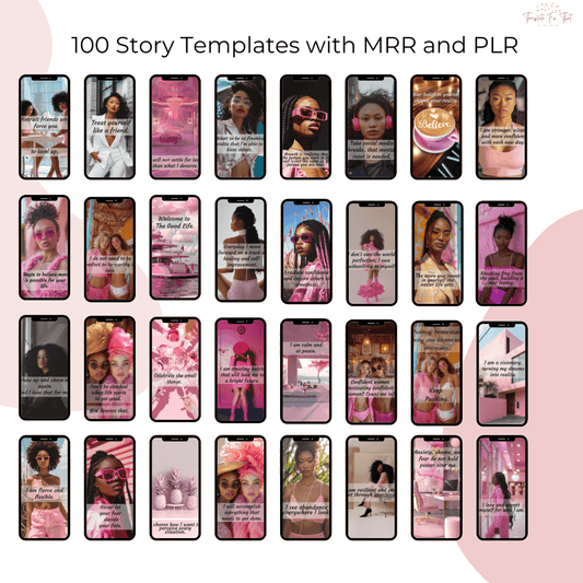 Positive Affirmation Story Templates with PLR 