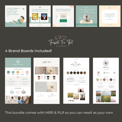 Mindfulness Social Media Posts with MRR & PLR 