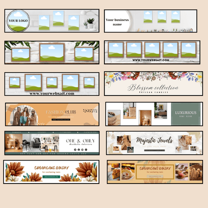 Etsy Banner Templates with PLR/MRR 
