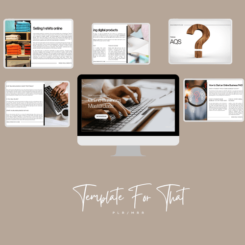 PLR/MRR eBook How to Start Online Business, Presentation Style 