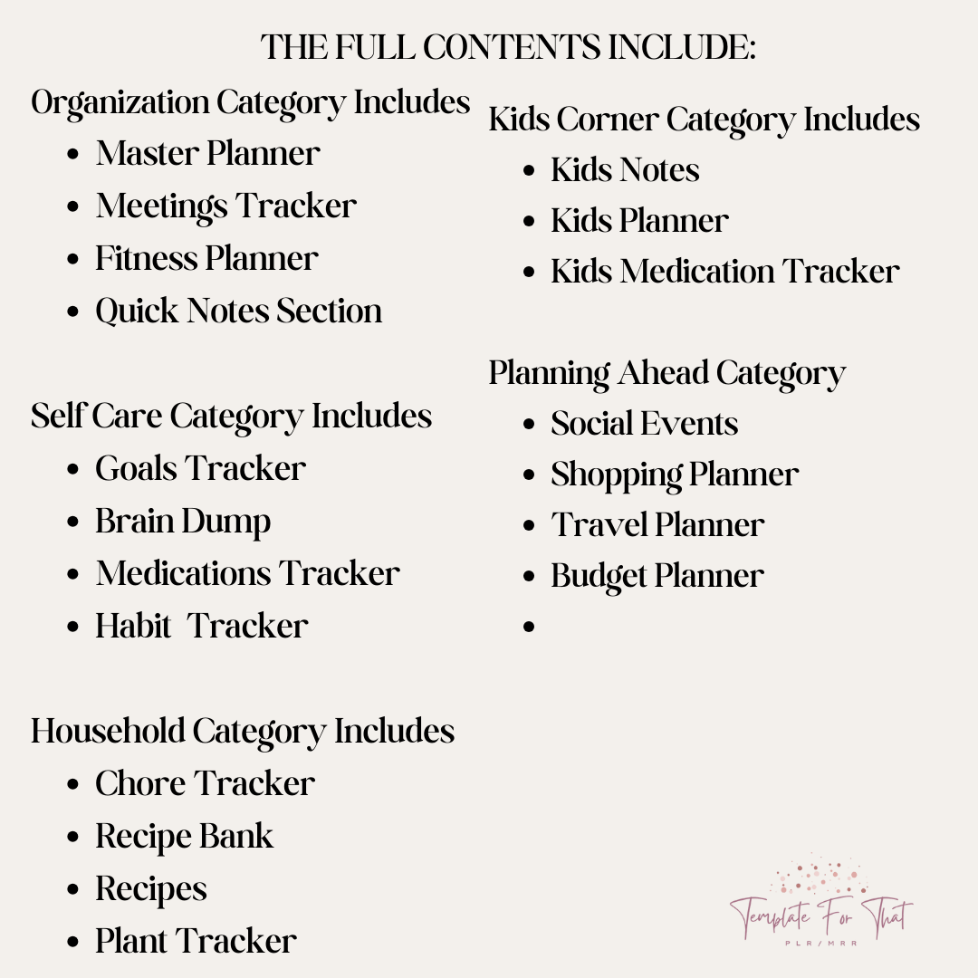 That Mom Notion Planner with MRR & PLR 