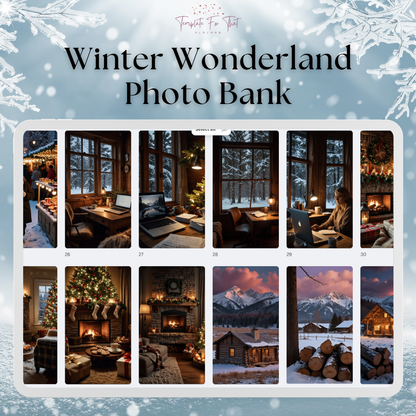 Winter Wonderland Photo Bank with PLR & MRR
