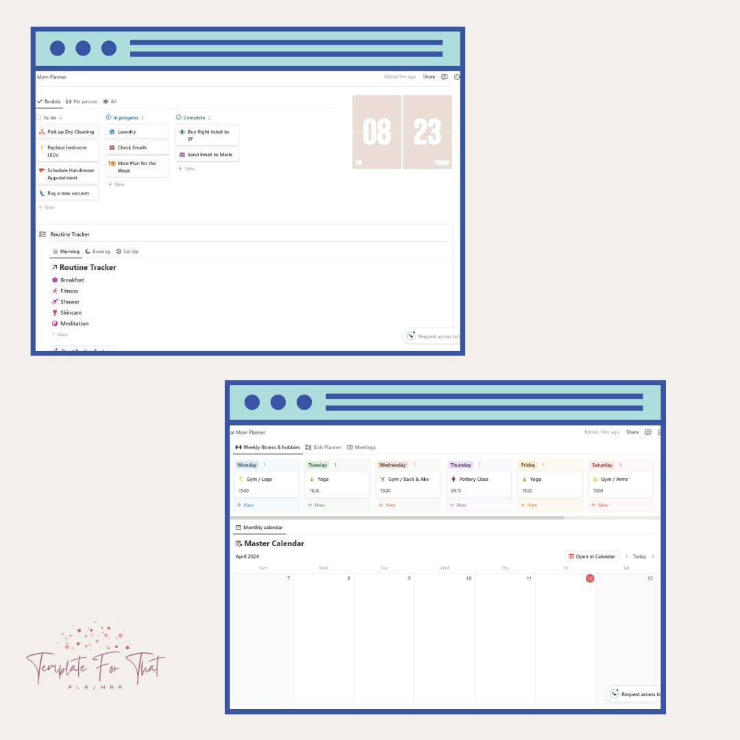 That Mom Notion Planner with MRR & PLR 