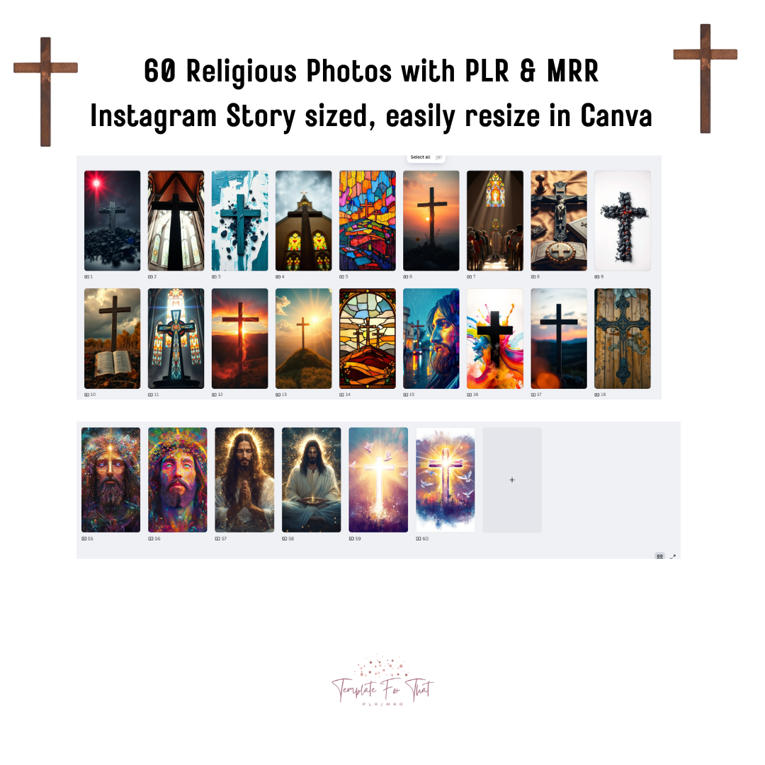 Religious AI Image Bank with PLR & MRR