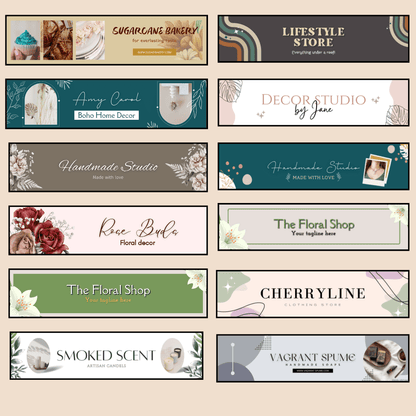 Etsy Banner Templates with PLR/MRR 