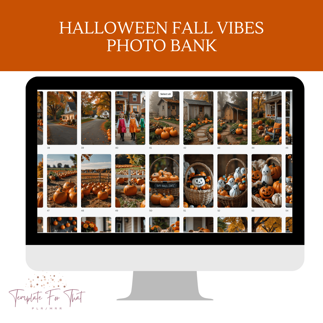 Halloween themed AI images with PLR & MRR