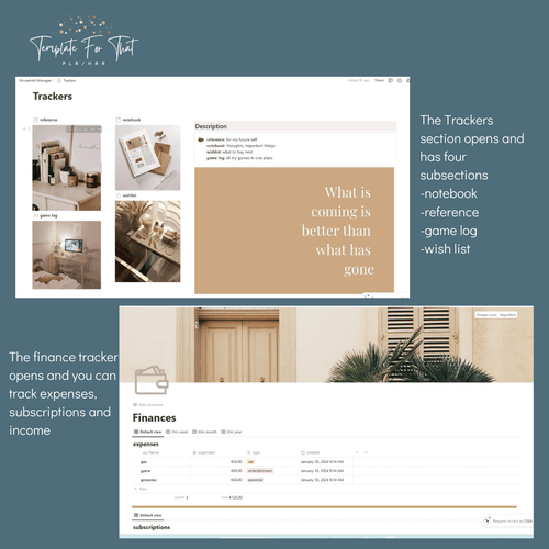 Household Planner Notion Template with Master Resell Rights 