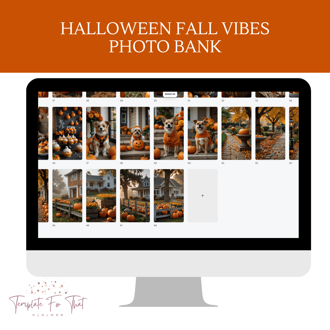 Halloween themed AI images with PLR & MRR