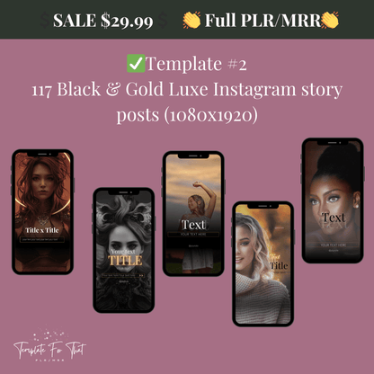 Social media templates editable in Canva with MRR 