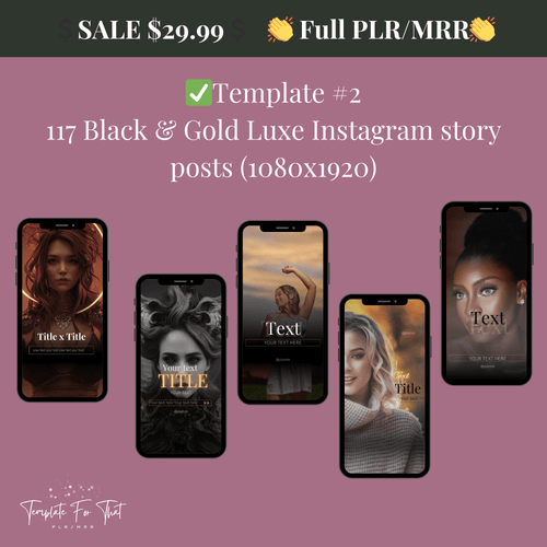 Social media templates editable in Canva with MRR 