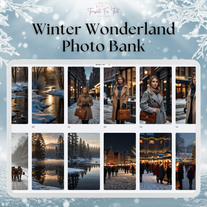 Winter Wonderland Photo Bank with PLR & MRR