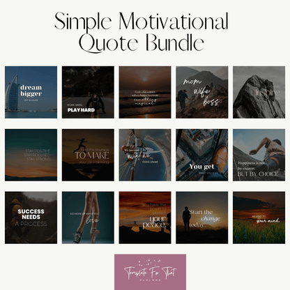 Instagram posts with motivational quotes with PLR