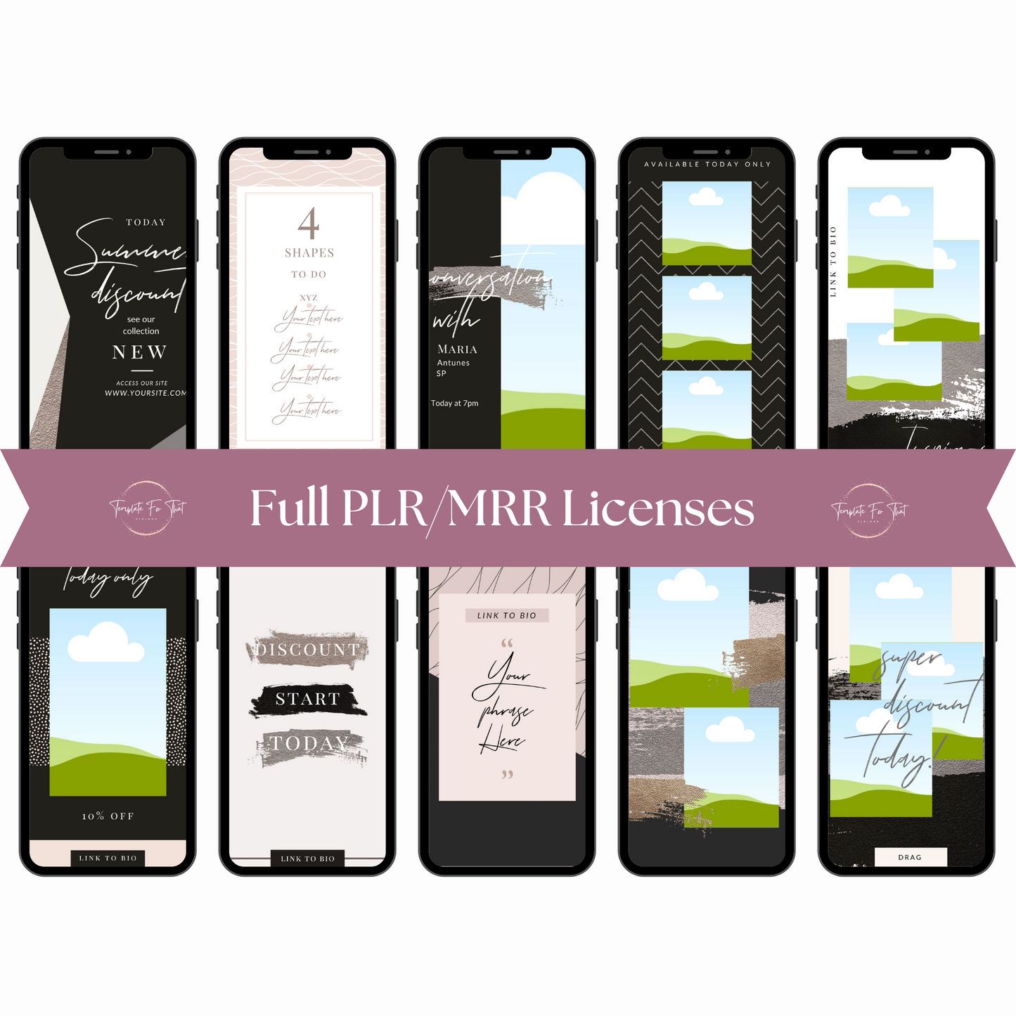 Luxury Themed Story Templates with MRR 