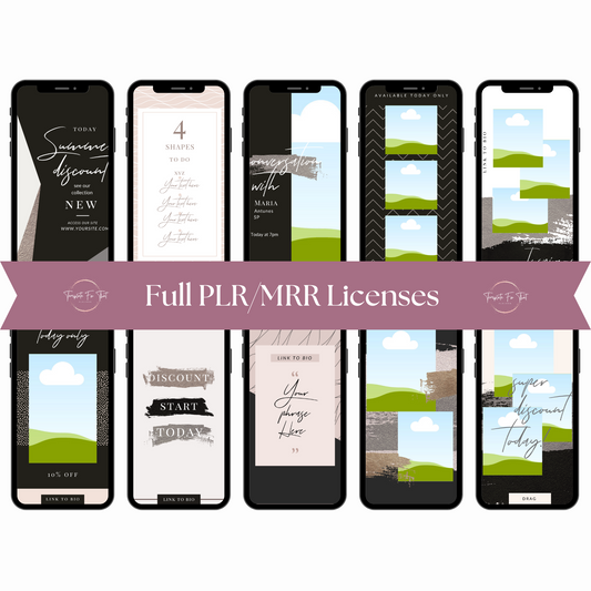 Luxury Themed Story Templates with MRR 