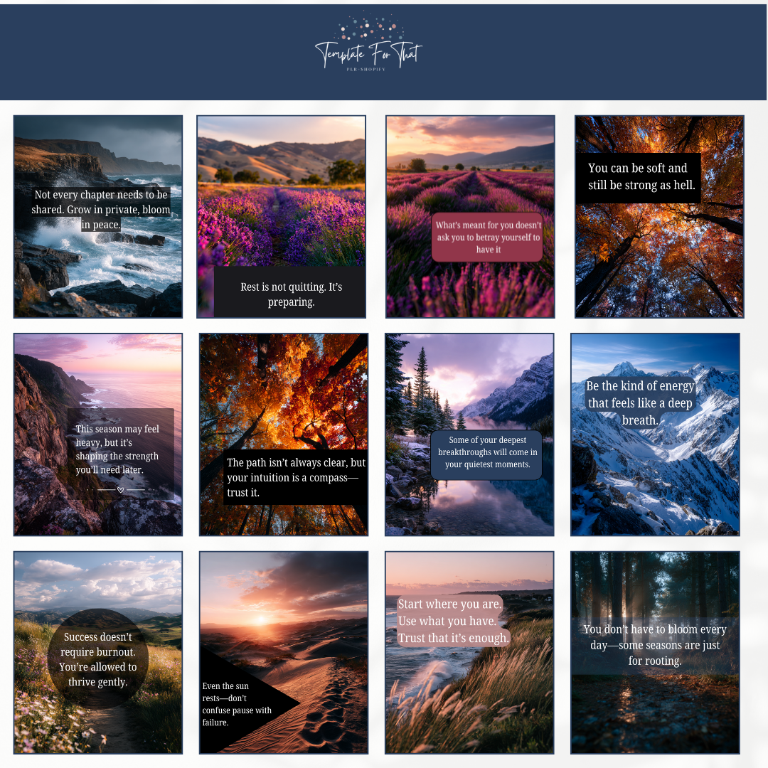 Motivational Posts for Theme Pages