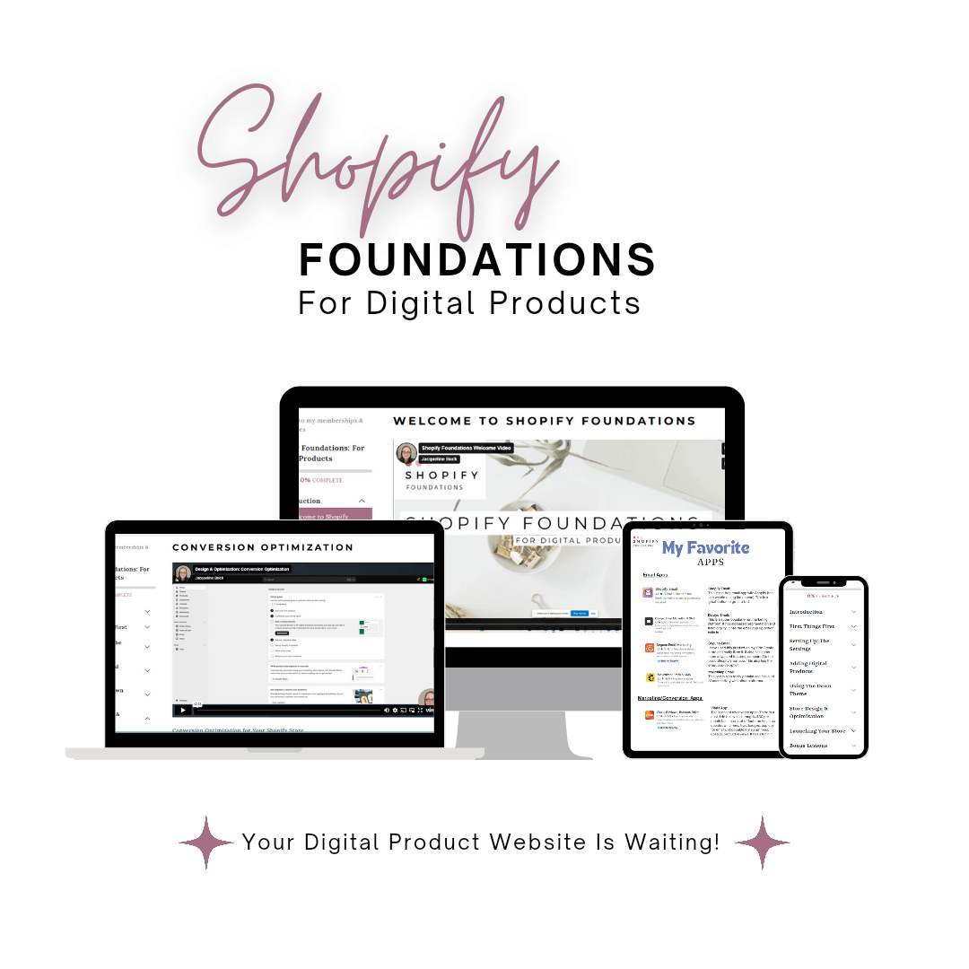 Shopify Foundations Course, Affiliate Course 