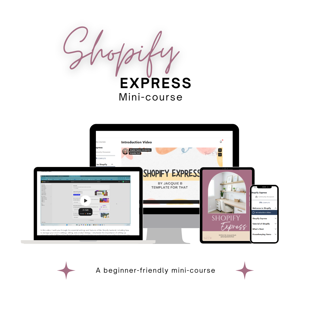 Shopify Express: Mini-Course, Affiliate Course