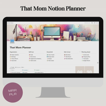 That Mom Notion Planner with MRR/PLR
